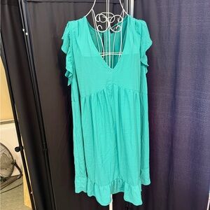 Chic Soul Teal Dress